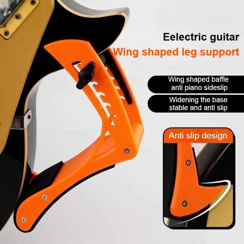 Portable Support Frame Made of Acrylic Sheet, Ergonomic Guitar Anti Slip Lightweight Bracket Adjustable Electric Guitar Holder