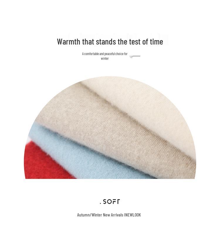 Cashmere Women's 100-Stitch Knit V-Neck Pullover Sweater for Autumn/Winter