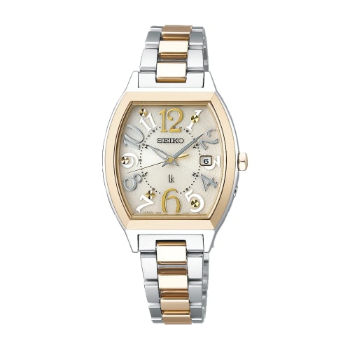 Seiko Watch LUKIA Standard Collection SSVW216 Tonneau-shaped Solar Radio-Controlled Watch