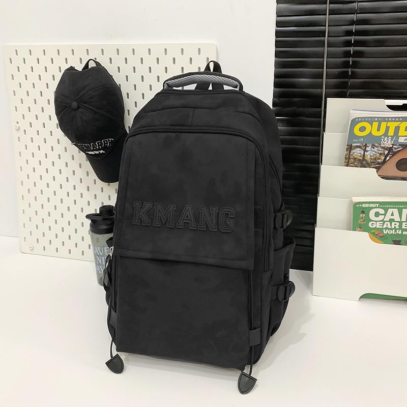 Middle School Student Schoolbag Men's Letter Backpack Women's Large Capacity Backpack