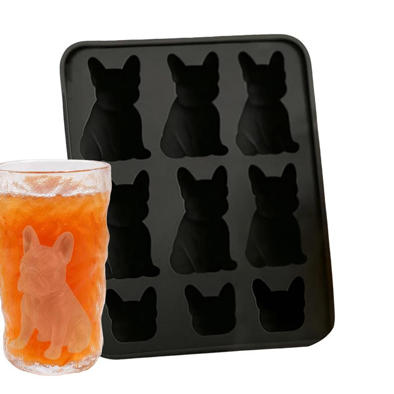 

Ice Maker Tray 3d French Bulldog Ice Tray Silicone Easy-Release Leak-Proof Reusable Press Maker Beer For Whiskey Wine Bartending China Mainland