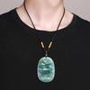 Natural A-Grade Blue Jade Deer Pendant - Auspicious Spirit Design, Unisex Jade Ware