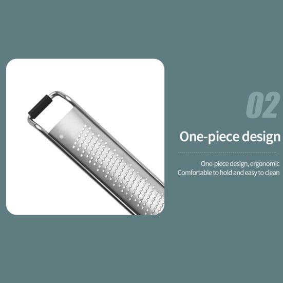 Küchenreibe 304 Edelstahl Einteilige Formgebung Käse Zitronen Zester mit Anti-Rutsch-Griff Multifunktions Muskatnuss Ingwer Reibe