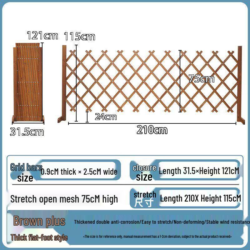 Retractable Anti-Corrosion Wooden Fence