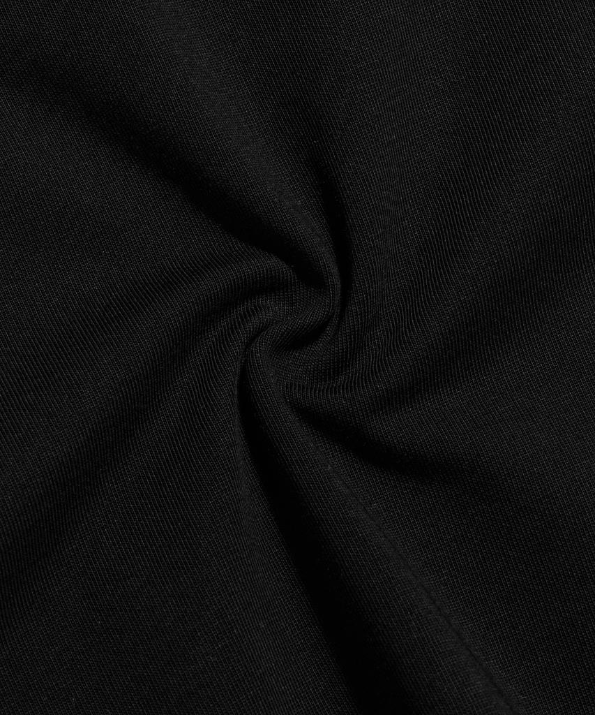 Beulonseun 10.6 Oz Cotton Short Sleeve Henley Tee Black