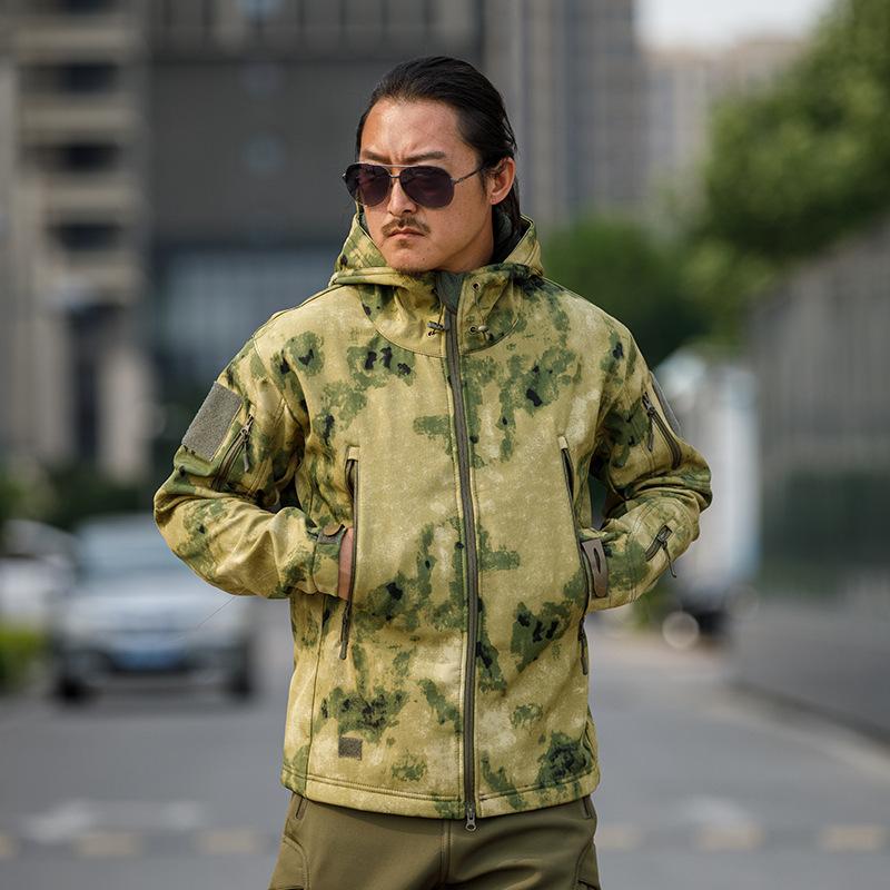 Stormtrooper Jacke, Fleece Verdickter Taktischer Anzug, Kapuzenjacke