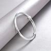 S999 Sterling Silver Bracelet Smooth Full Silver Bracelet Simple and Versatile Engraved Push Pull Open Bracelet Bright Face Handpiece