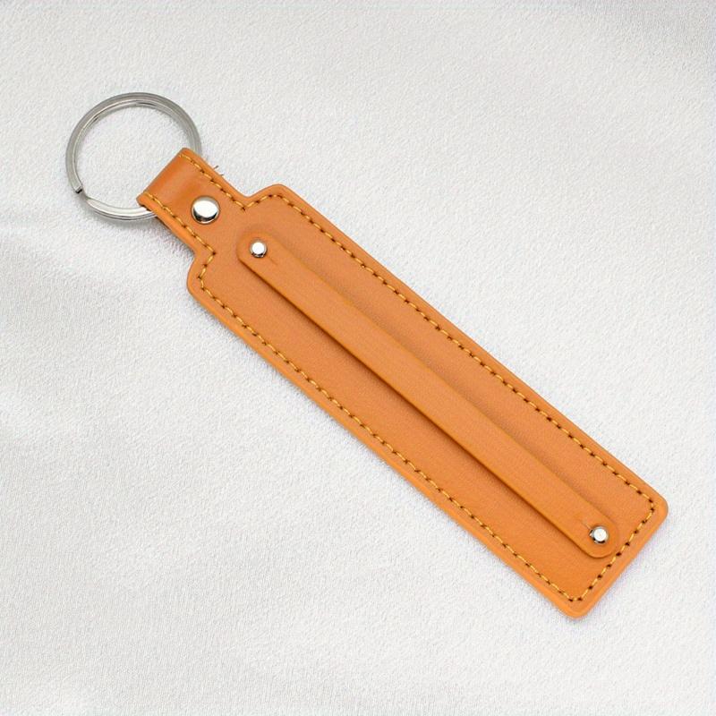 

1pc Key Ring With 8mm Wide Small Belt Can Through 8mm Slide Charms Letters DIY Key Holder (No Charms, No Letters)