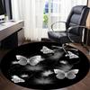 1pc Butterfly Pattern Chair Carpet for Office, Soft, Non-Slip Polyester Mat, Office, Entryway, Living Room, Bedroom,  Yy251207242
