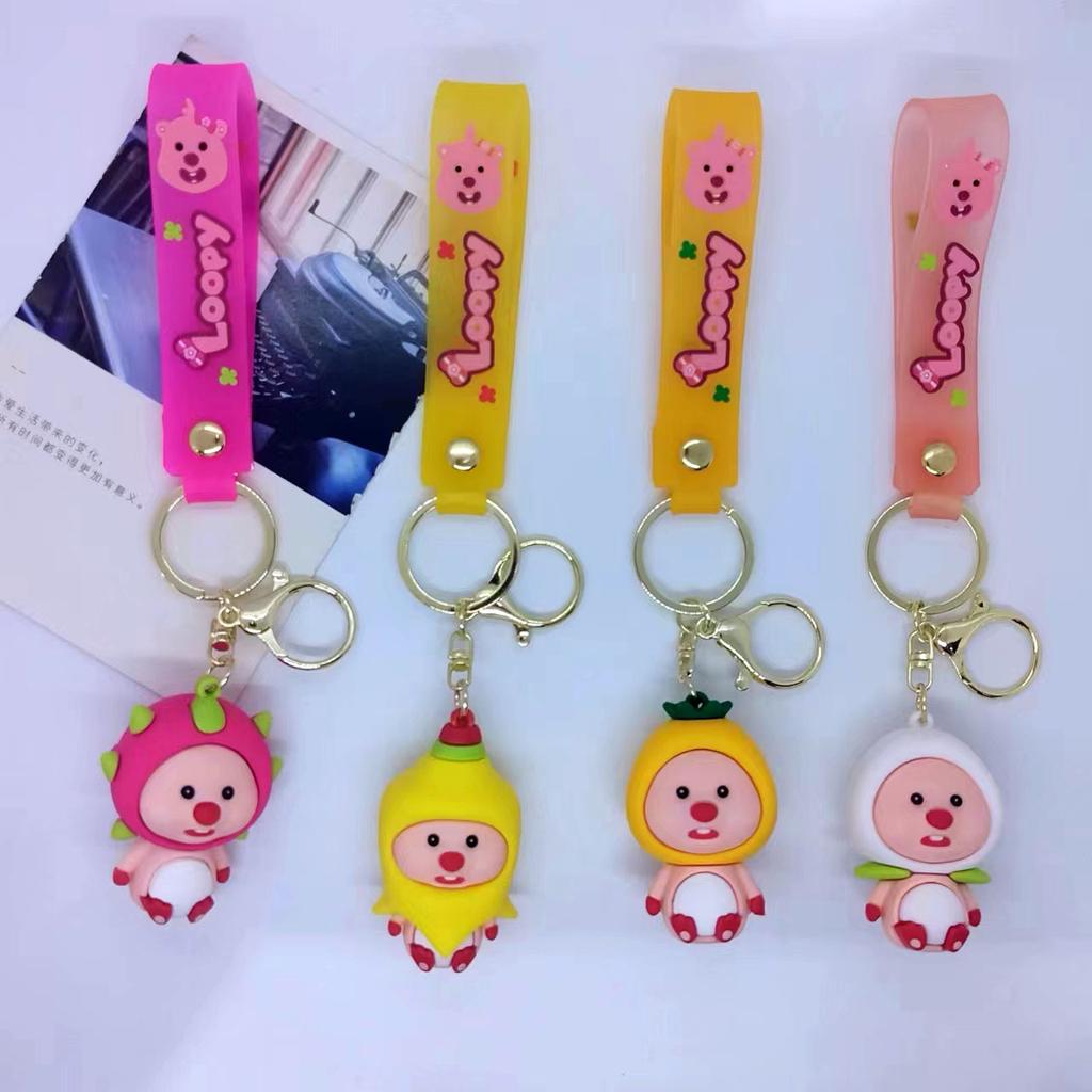Creative Cartoon Doll Sports Beaver Keychain Bag Car Keychain Accessories Gift Wholesale Kawaii Cute Personalized Gifts Fashion