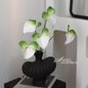 3D Printed EVA Heart-Shaped Red and Pink Anthurium Simulation Flower, Soft Decorative Ornament, 60cm, Guanyin Lotus Tactile Fake Flower.