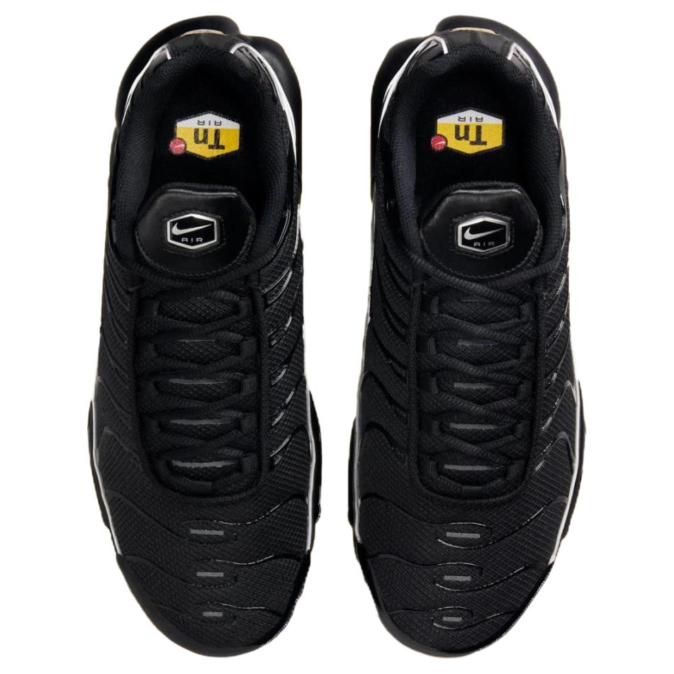 Nike Air Max Plus Black Reflective Unisex Sneakers Metallic-Silver Tour-Yellow HV8066-002