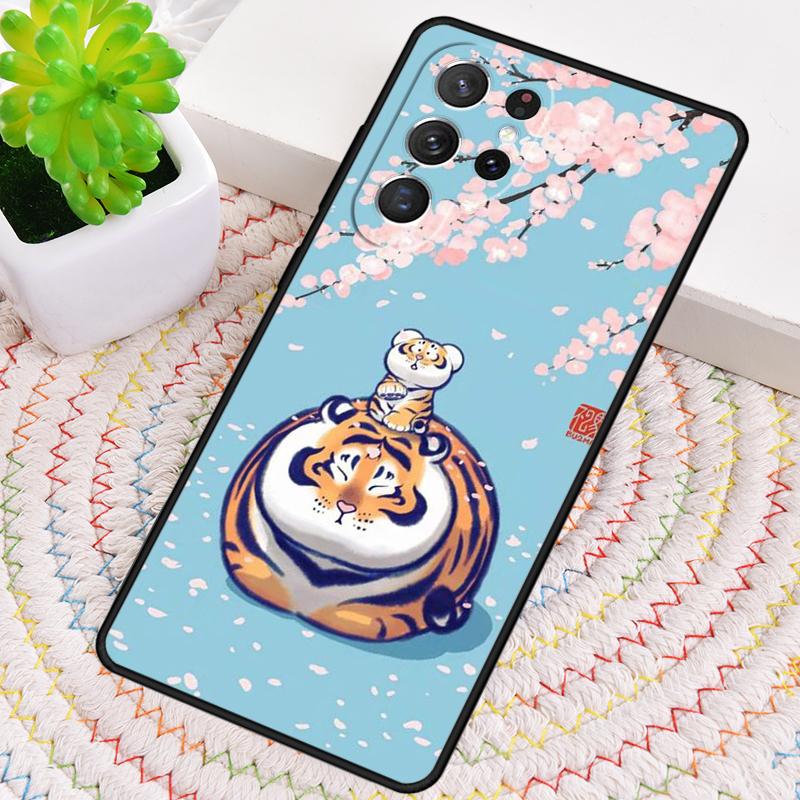 Funny Cartoon Tiger Phone Case for Samsung Galaxy Note 10 Pro S26 Ultra S23 S24 FE S25 S21 S22 PLUS Shockproof Cove