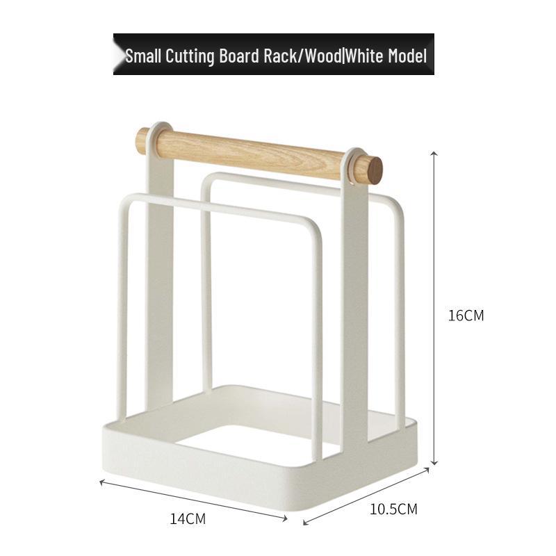 Vertical Cutting Board Organizer - Punch-Free Kitchen Storage Rack