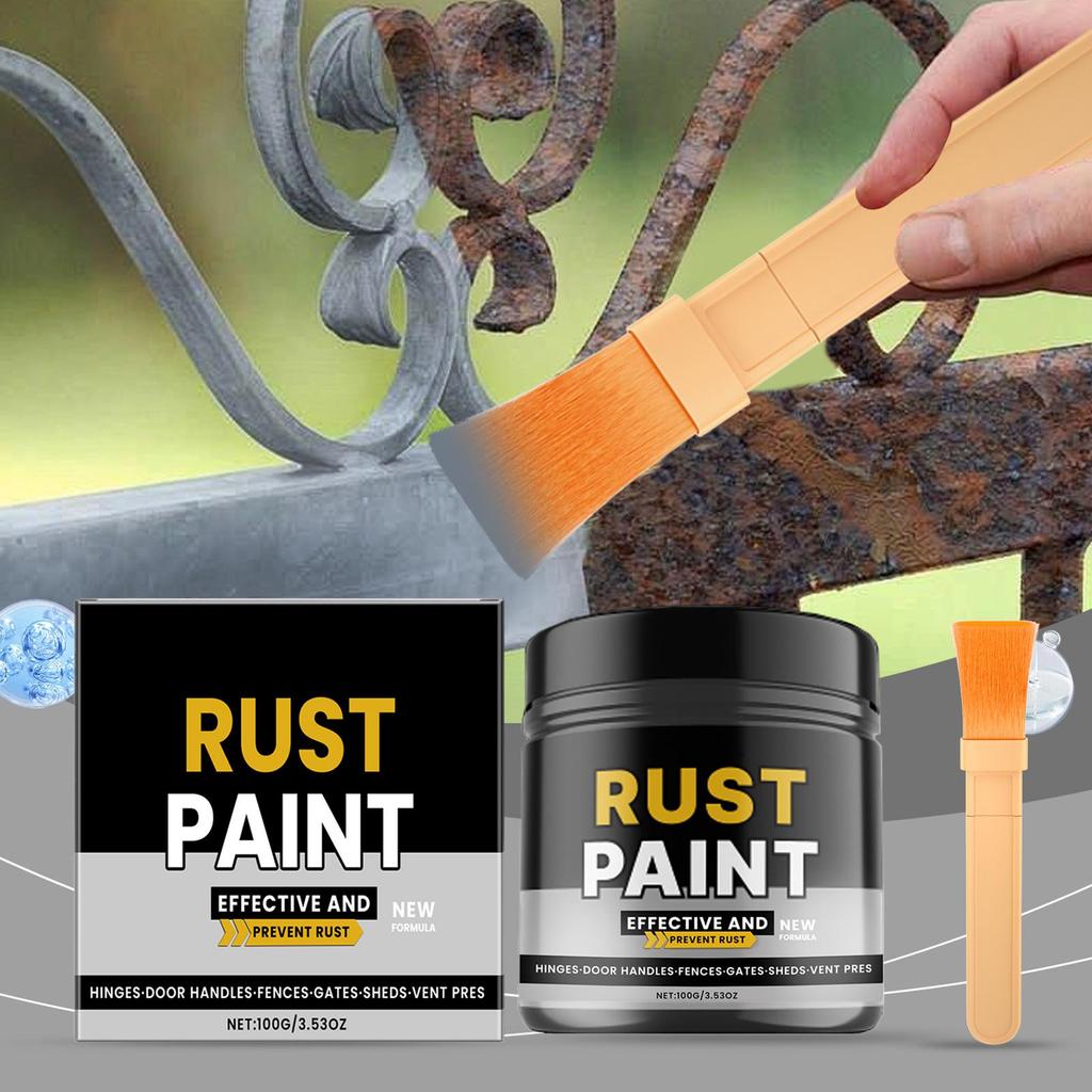 Vernice Convertitore di Ruggine Primer a Lunga Durata Asciugatura Rapida 100g Inibitore Incapsulante Ruggine per Camion Rimorchio Auto Berlina SUV Auto