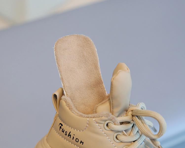 Kids' Winter Fleece-lined High-top Casual Walking Shoes for Boys and Girls