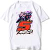 New Summer Unisex Short Sleeve Johann Zarco 5 Gp Racing Legend Tshirt Unisexs Casual Tees Cool Boy Motorcycle Riding Sport White Tops