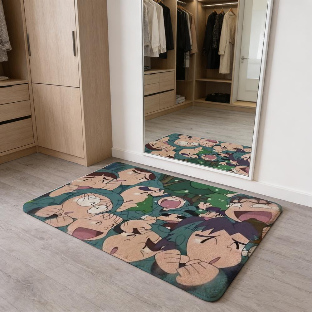 

Anime N-Nintama Rantaro Floor Mat Flannel Door Mat Non-Slip Absorbent Washable Indoor Home Rug 40x60cm