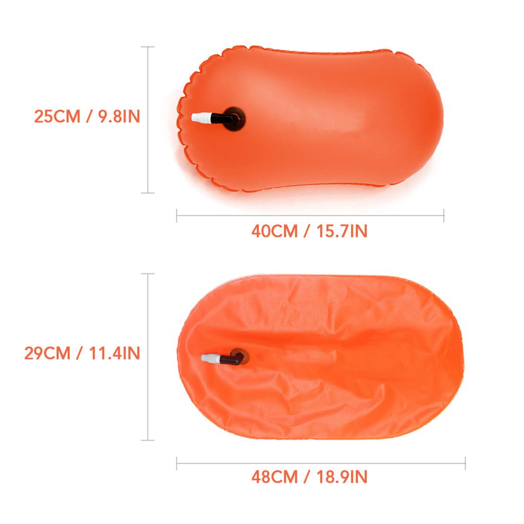Inflatable Swimming Bag Airbag Waterproof PVC Swimming Snorkeling Life Buoy Float Bag