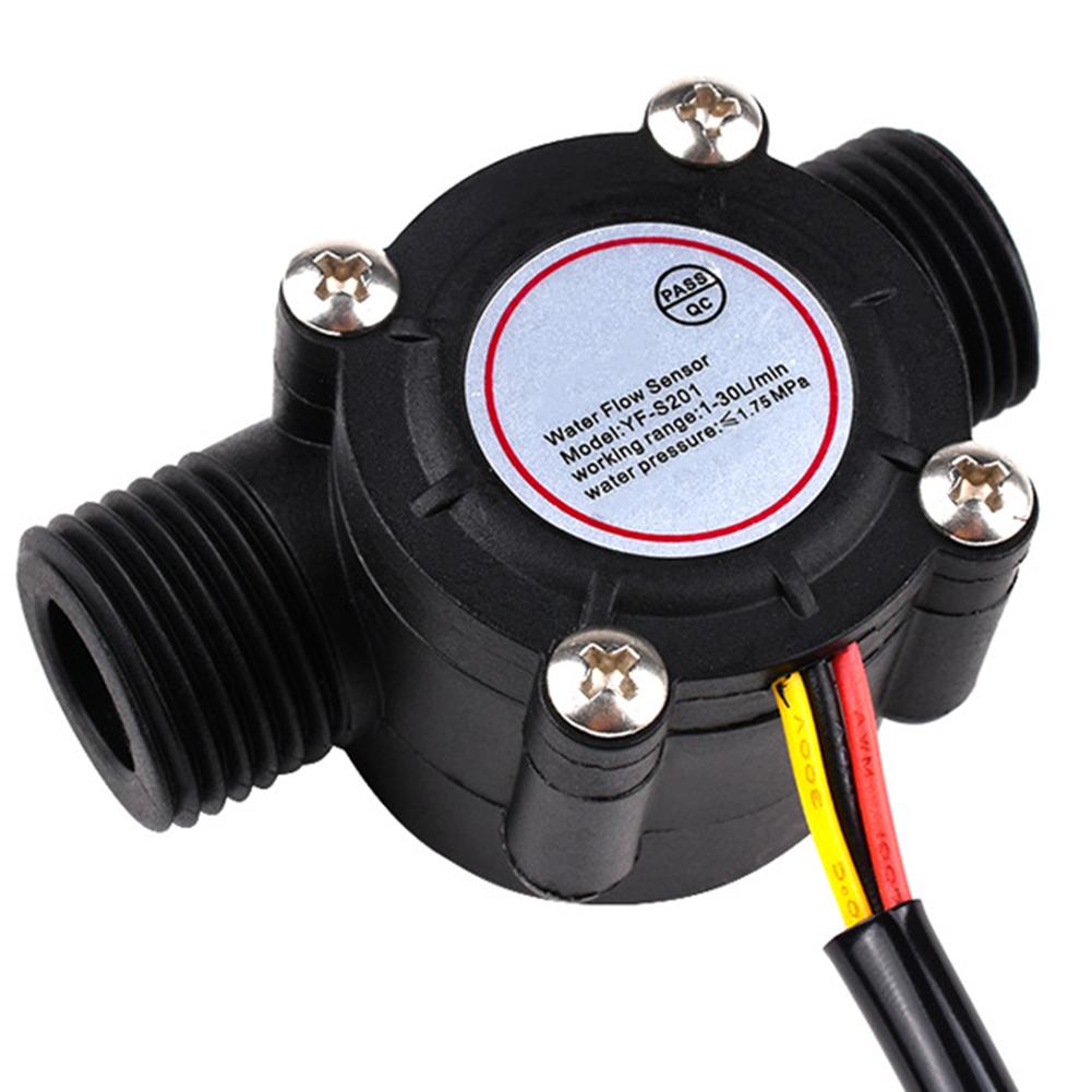 YF-S201 DC 5-18V Water Control Liquid Flowmeter Water Flow Sensor 1.75MPa Hall Liquid Water Flow Sensor Fluid Meter Counter