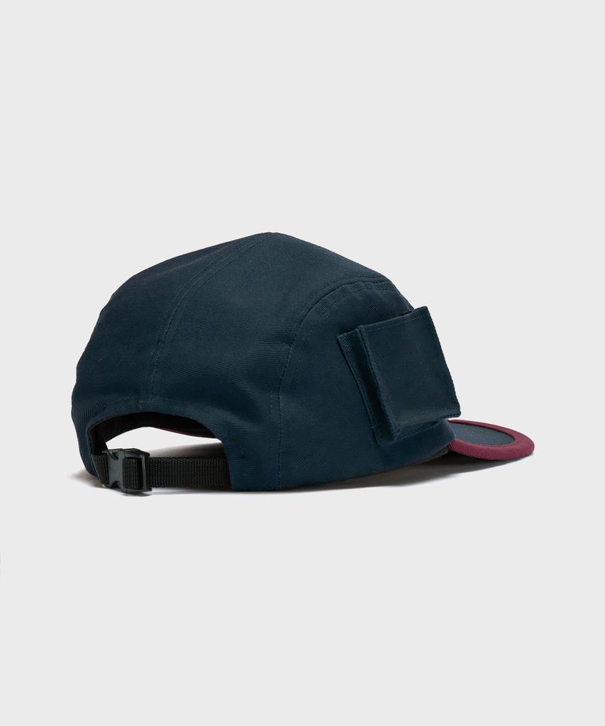 Eldu Pocket Camp Cap Navy/Burgundy