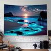 VIKAMA Starry Beach Tapestry Gradient Bohemian Living Room BB Decoration Minimalist Art Background Wall Room Decoration