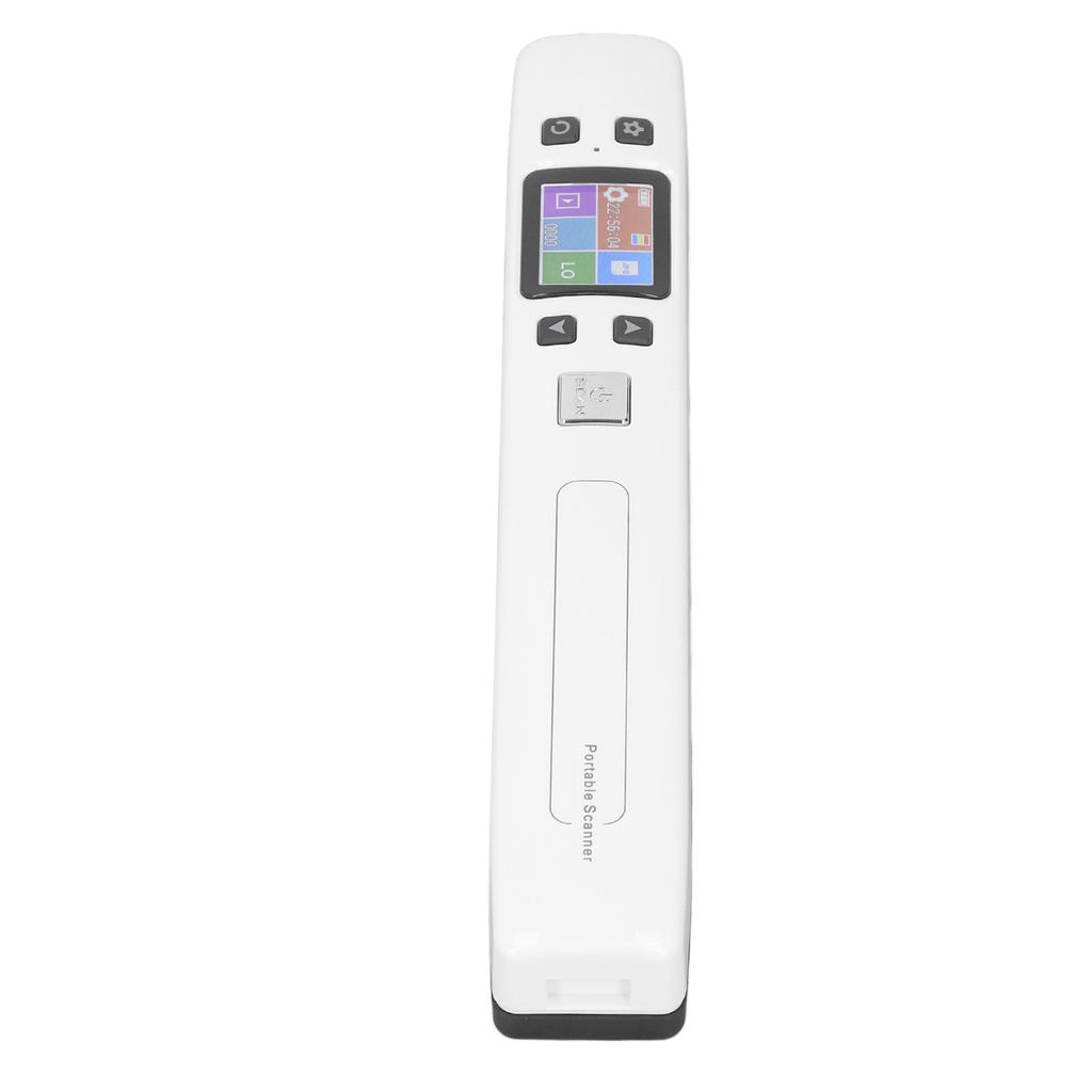 Portable Photo Scanner HD Color Screen Document Scanning Device for Home School Office Built In Battery White