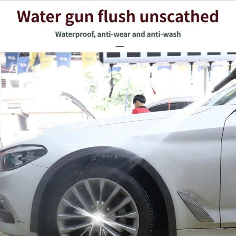 Universal Wheel Fenders Trim Protective Strips Heat Resistant PVC Wheel Eyebrow Protector For Vehicle Appearance