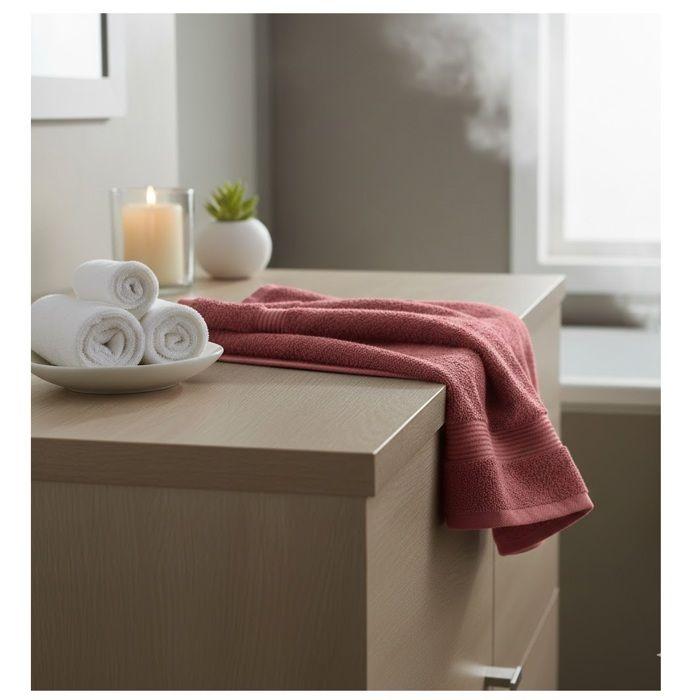 Serviette de toilette 70 x 140 cm Lilas marsala