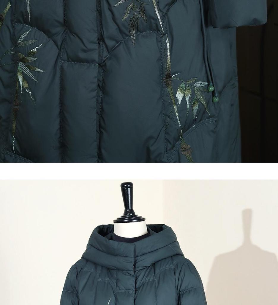 Stilvoller mittellanger Winter-Baumwollmantel für Damen mittleren Alters und ältere Damen, perfekt für das Alter 50-60