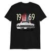USA Flag 1969 Chevelle American Muscle Car TShirt Short Sleeve Casual 100 Cotton ONeck Summer Mens Tshirt Size S3XL