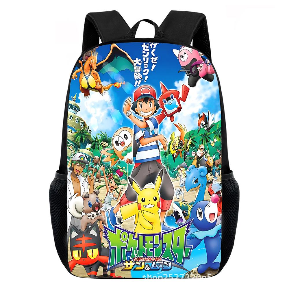Cartoon Pikachu Backpacks Print Primary Software Backpacks for Boy and Girls Best Gifts Lightweight Cartoon School Bag for Kids