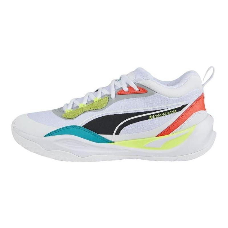 PUMA Playmaker Pro Comfort Versatile Slip Resistant Low Basketball Shoes Men White 377572-02 45