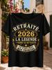 Retireunisext 2026 Die Legende geht in Rente Nicht mein Problem Mit Sternen Lorbeer und Vintage Französischem Grafikdesign Unisex Alle T-Shirts