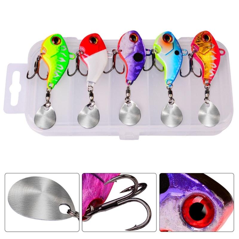 VIB Baits Sinking Lures for Saltwater Fishing Metal Fishing Spoon Walleye Jigging Baits Fishing Tackle