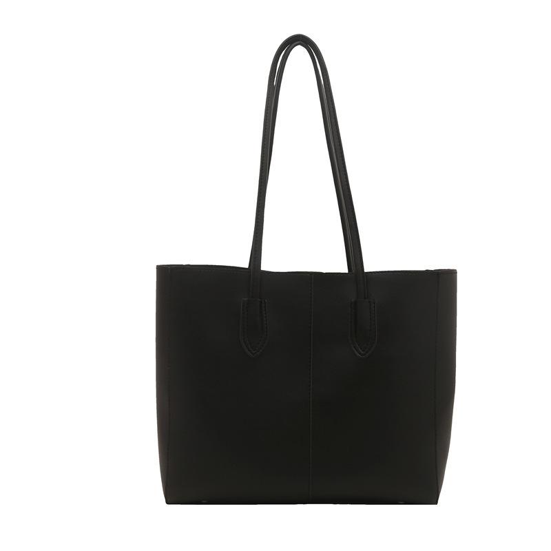 Summer New Fashionable Versatile Texture Casual Simple Commuting Large Capacity Mother and Child Bag Two-piece Set Shoulder Tote Bag