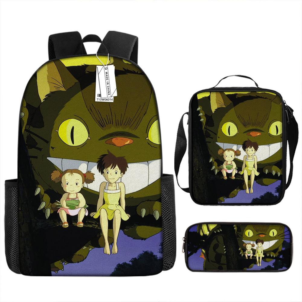 My Neighbor Chinchilla, Surrounding Animation Backpack Backpack European and American Retro Schoolbag