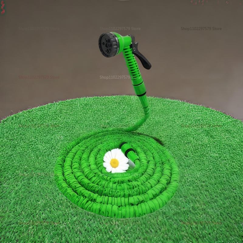 Expandable Magic Hose 7 Water Spray Functions High Pressure Car Wash Garden Watering Water Gun Flexible Hose for Yard Cleaning