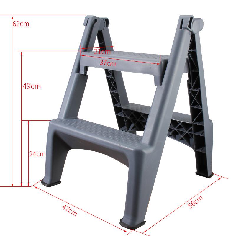 Portable Two-Step Foldable Car Wash Step Stool