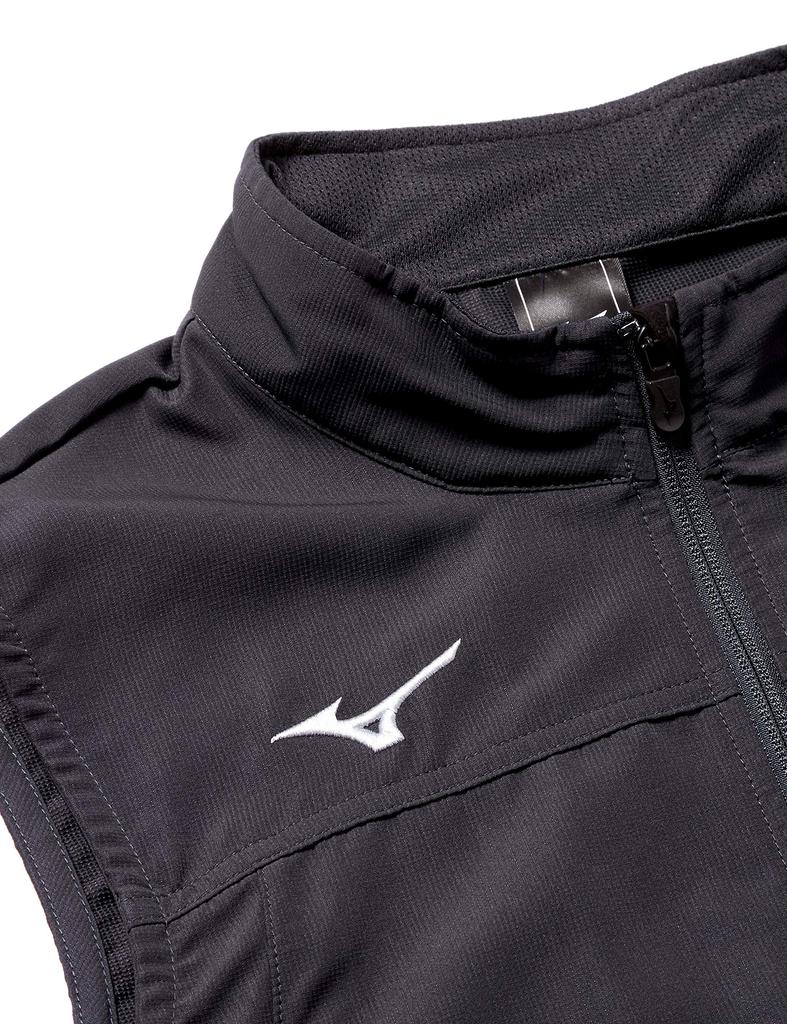 Mizuno Training Cross Size M Men's Vest, Sweat-Wicking, Quick-Drying, Black, (32JC7135 09)