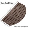 Semi-Circular Stair Mat Rug Self-Adhesive 4mm Thick Stair Tread Carpet Anti-Fall Non-Slip Household Floor Mats All Indoor Places