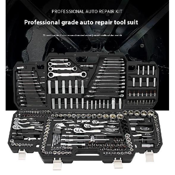 Major Auto Repair Toolbox Set for Automotive Repair Maintenance Repair Socket Wrench Multi Functional Sleeve Combination Set