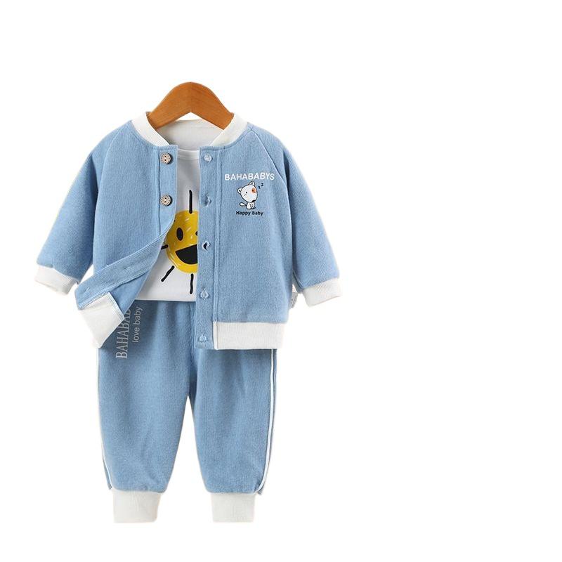 Spring & Autumn Baby Cardigan Set - Newborn & Boy Outerwear for Spring & Autumn