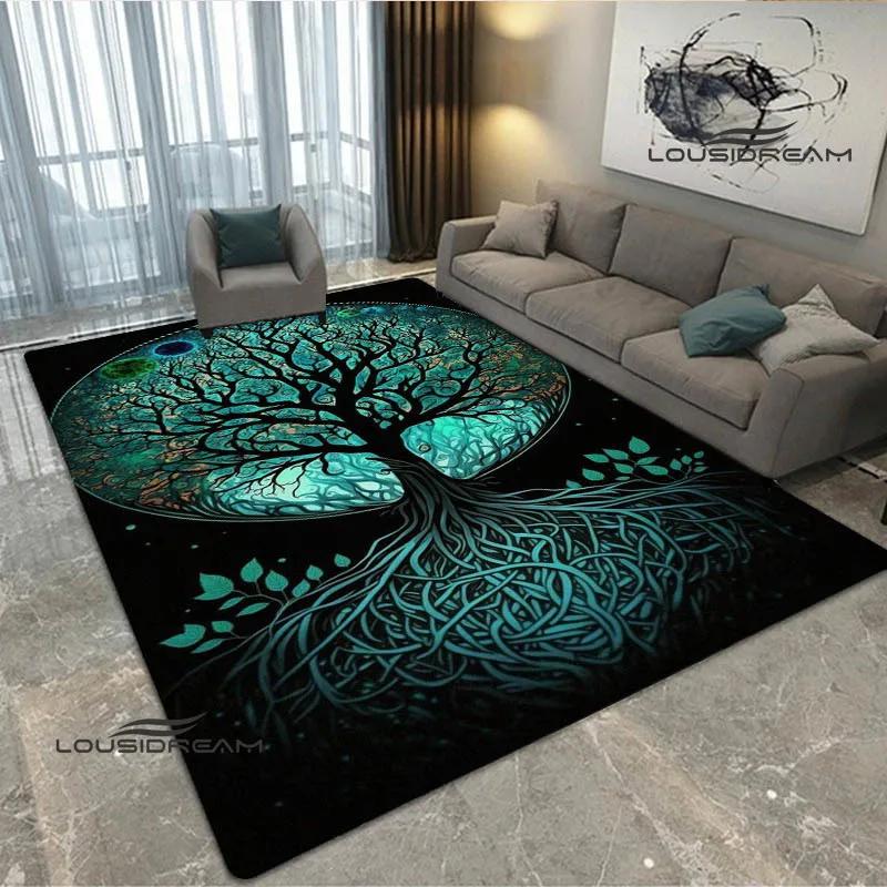 Tree of Life printed carpet kitchen mats Non -slip carpet outdoor carpets area rug bedroom decor pink room decor birthday gift