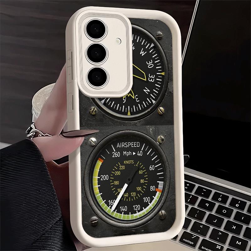 Phone Case for Samsung Galaxy A17 A16 A15 A14 A13 Aircraft Instrument Cockpit Radar A56 A36 A26 A55 A35 A25 A54 A34 A24 A53 A33