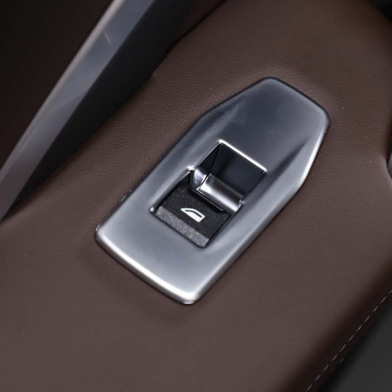 ABS Chrome/Carbon Fiber Car Window Lift Swtich Button Cover Trim Accessories For BMW X1 IX1 U10 U11 2026-2026