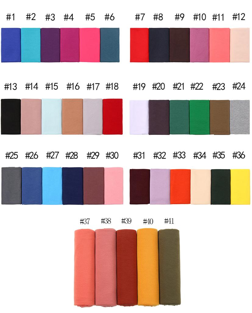 Big Size Polyester Jersey Hijab Scarf Long Muslim Shawl Plain Soft Turban Tie Head Wraps For Women Africa Headband Headscarf