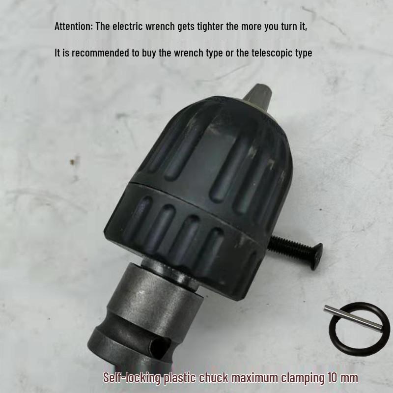 Electric Wrench Conversion Key: 12.7mm Hex To 1/4" Drill Bit Socket Adapter
