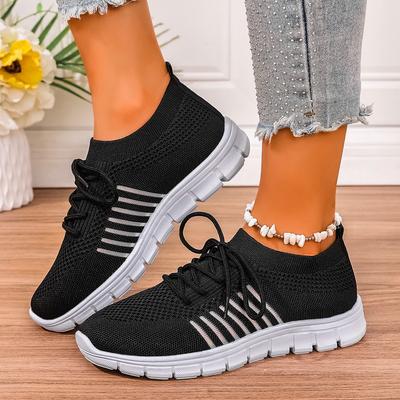 Fashion 2025New Women's Sneakers Shoes Tennis Female Sport Gym Running Shoes Lace-Up Casual Shoes Mesh Breathable Zapatillas Mujer Woman