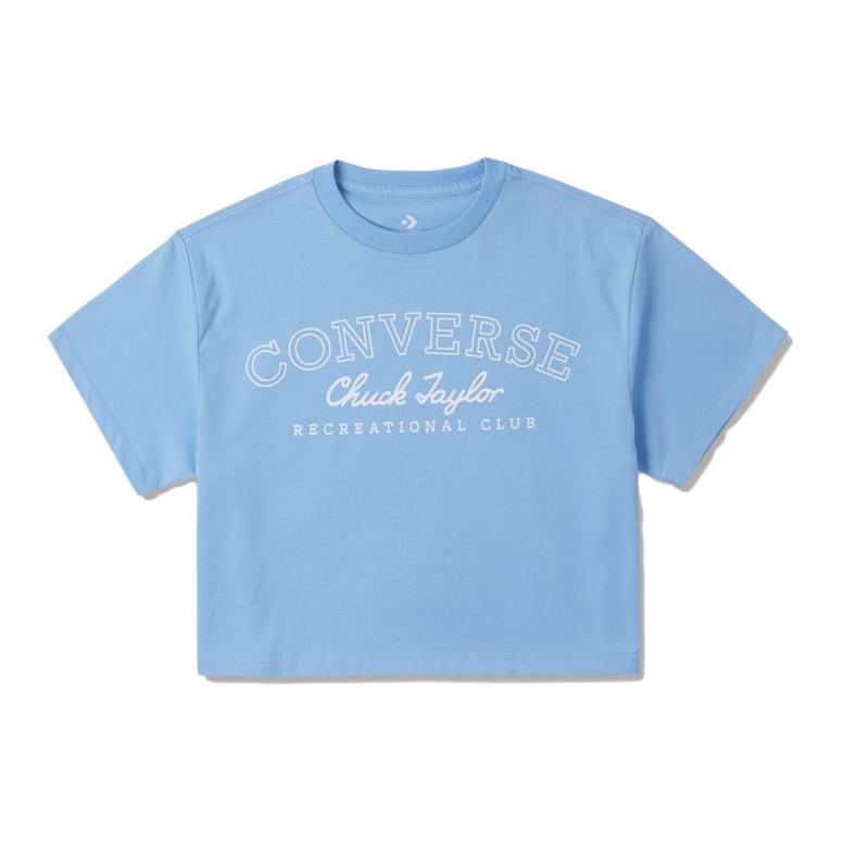 

New Converse T Shirts Women s Blue 10026157-A02 XXL